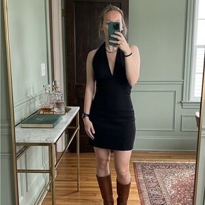 NWT Sezane dress - mini black halter